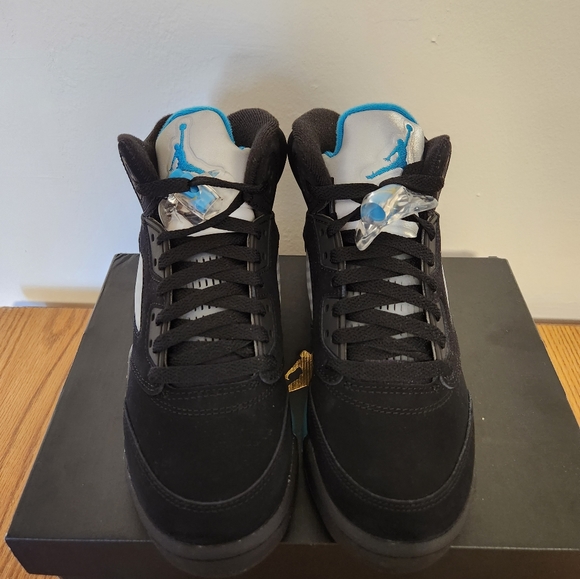 Air Jordan 5 Retro Aquatone Taxi sz 5y - Picture 2 of 9